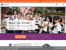 Tablet Screenshot of gemswinchesterschool-abudhabi.com